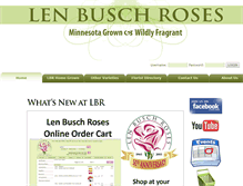 Tablet Screenshot of lenbuschroses.com